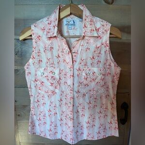 Panhandle Slim Pink Floral Button Down Shirt